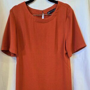 MS collection  Burnt Orange Dress, Size 12, Made In Bangladesh